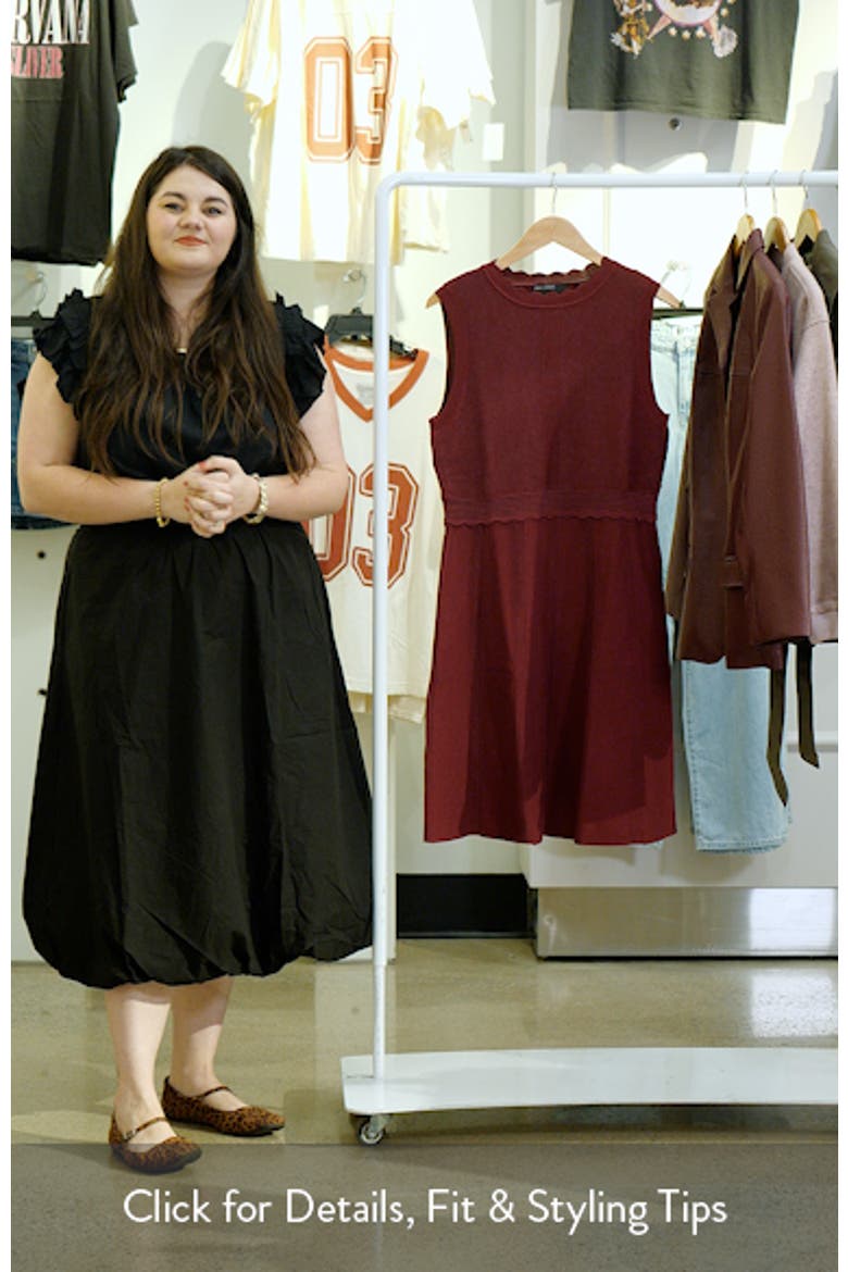Sleeveless Fit & Flare Knit Dress video
