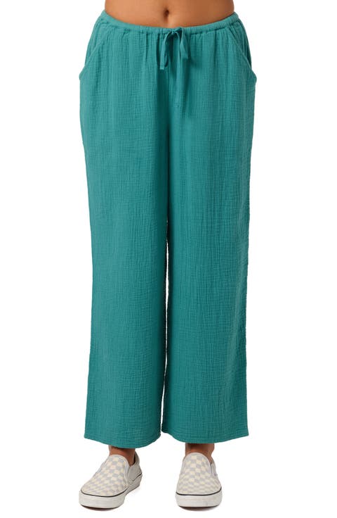 Brenda Cotton Gauze Wide Leg Pants