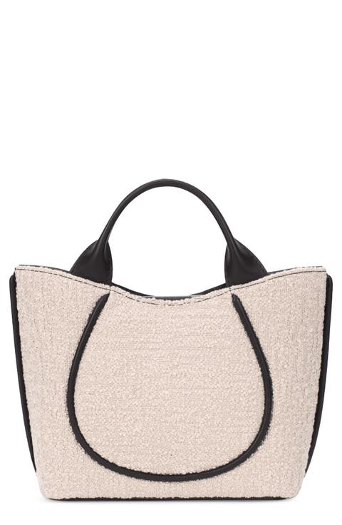 Katrina Mini Bouclé Leather Tote