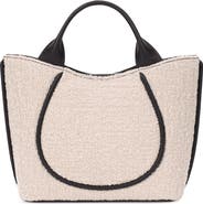 behno Katrina Mini Bouclé Leather Tote
