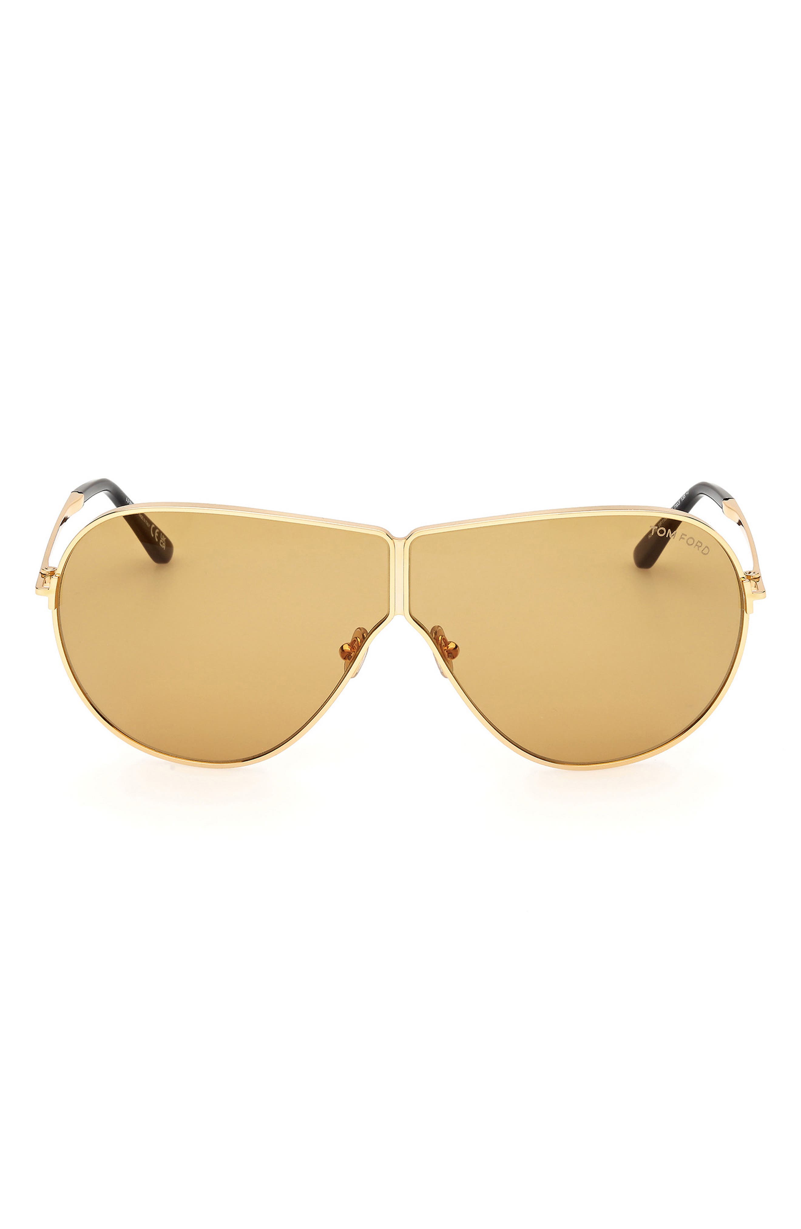 TOM FORD Keating 71mm Oversize Pilot Sunglasses