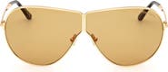 TOM FORD Keating 71mm Oversize Pilot Sunglasses