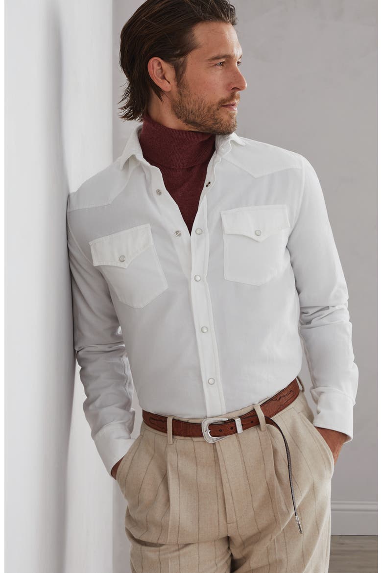 Easy fit shirt, Alternate, color, Snow