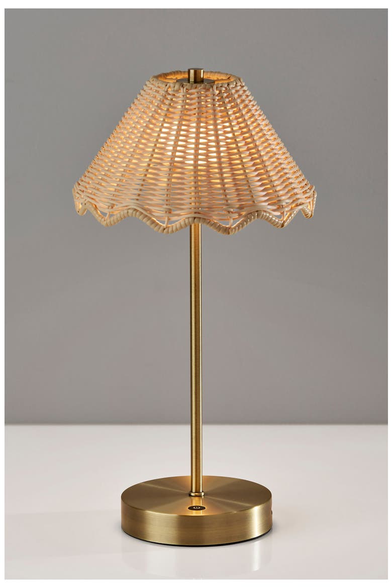 Stevie LED Cordless Lamp, Alternate, color, ANTIQUE BRASS