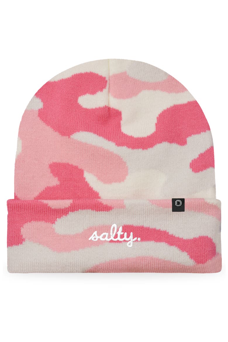 Salty Beanie Cap, Main, color, Pink Camo