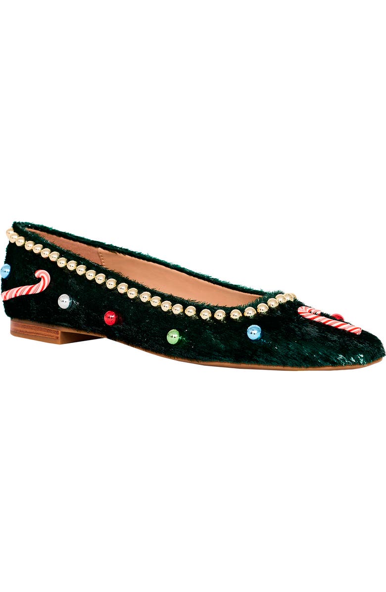 Katy Perry The Confidant Christmas Ballet Flat, Main, color, Holiday Green