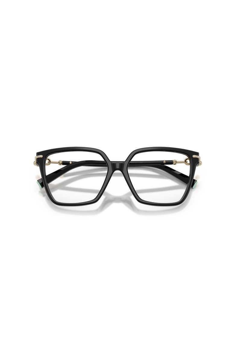 55mm Square optical glasses, Alternate, color, Black