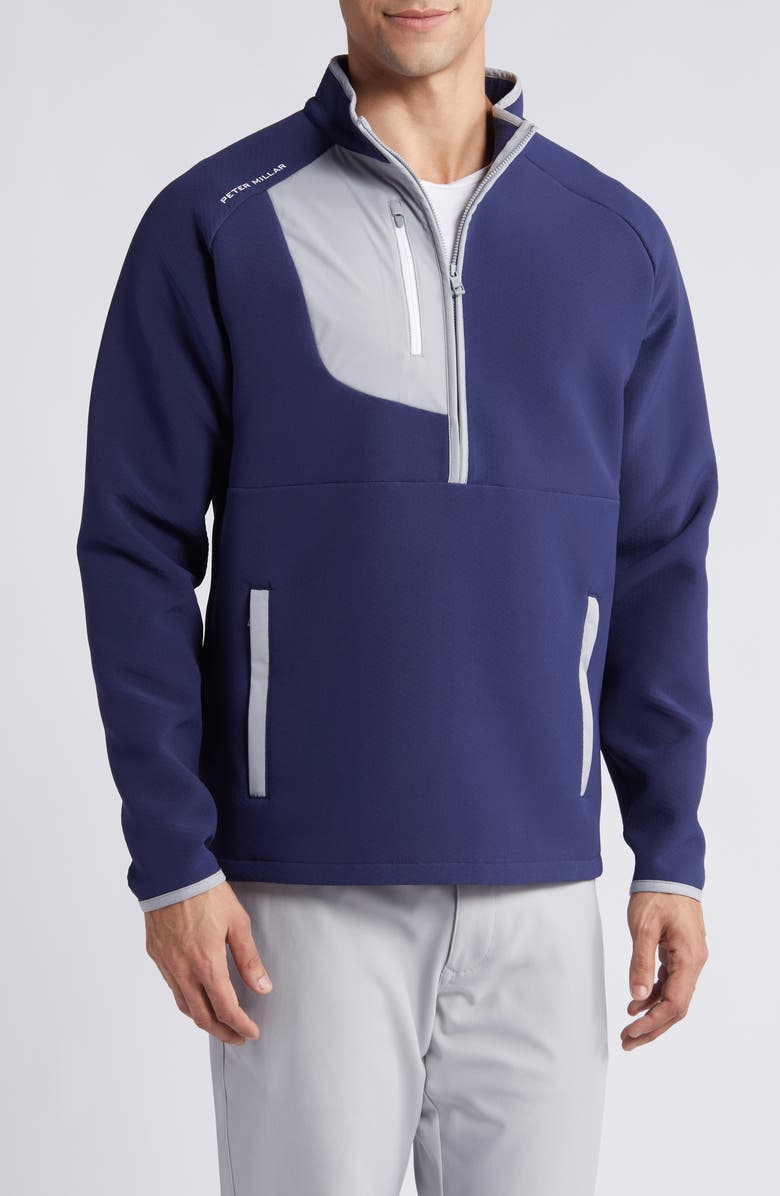 Peter Millar Galeforce Water Resistant Half Zip Jacket, Main, color,