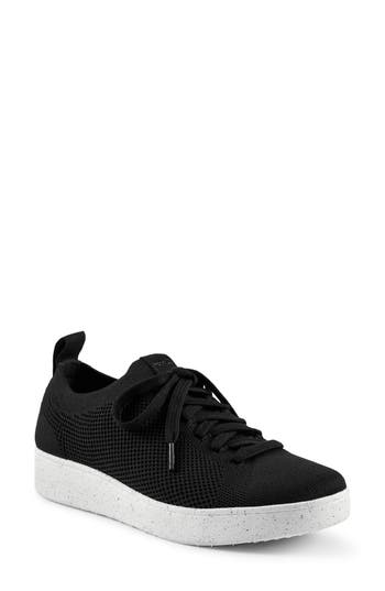 Fitflop Rally Knit Sneaker In Black