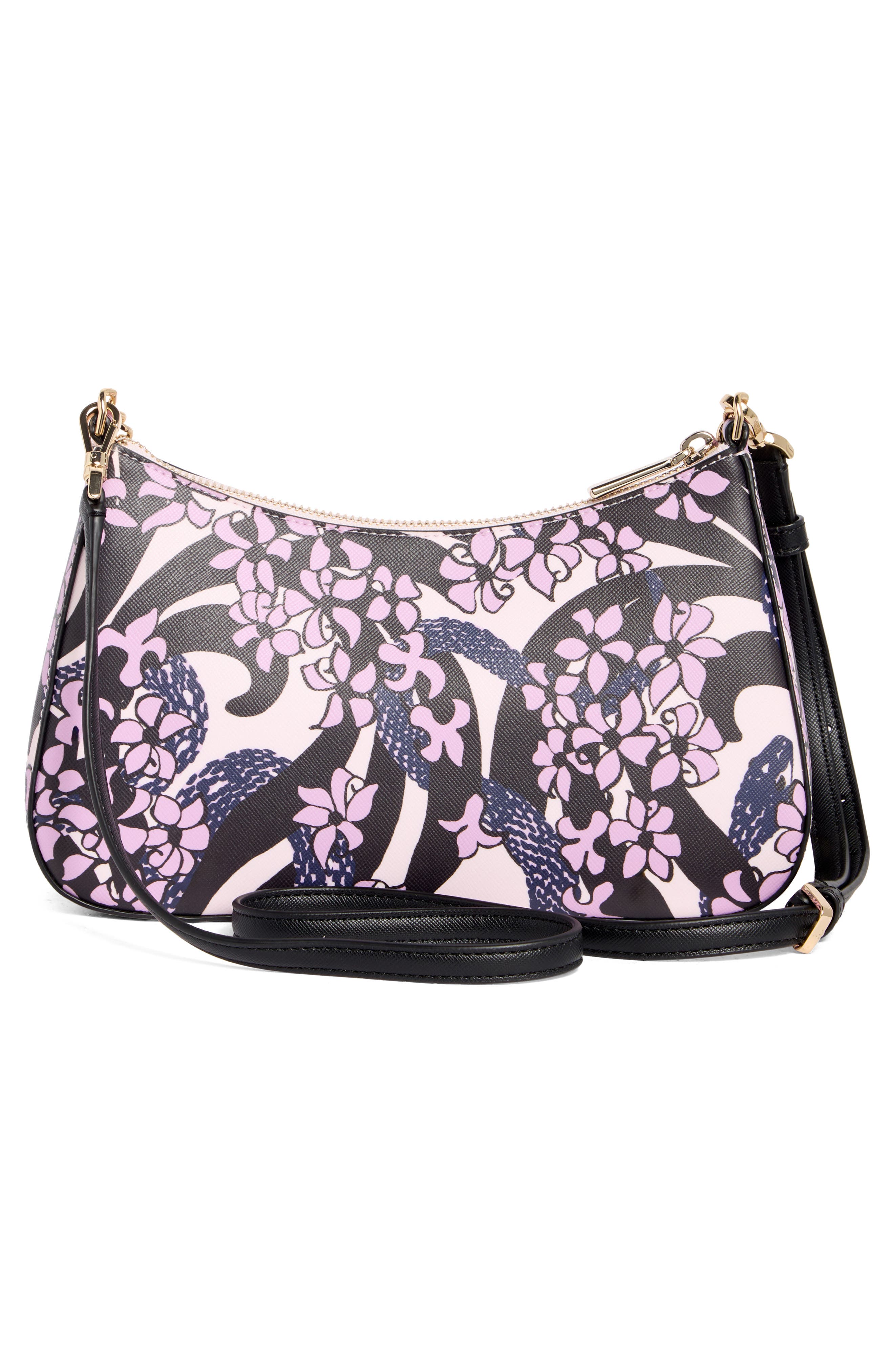 Madison Snake Garden Printed Crossbody Bag, Alternate, color, PINK MULTI