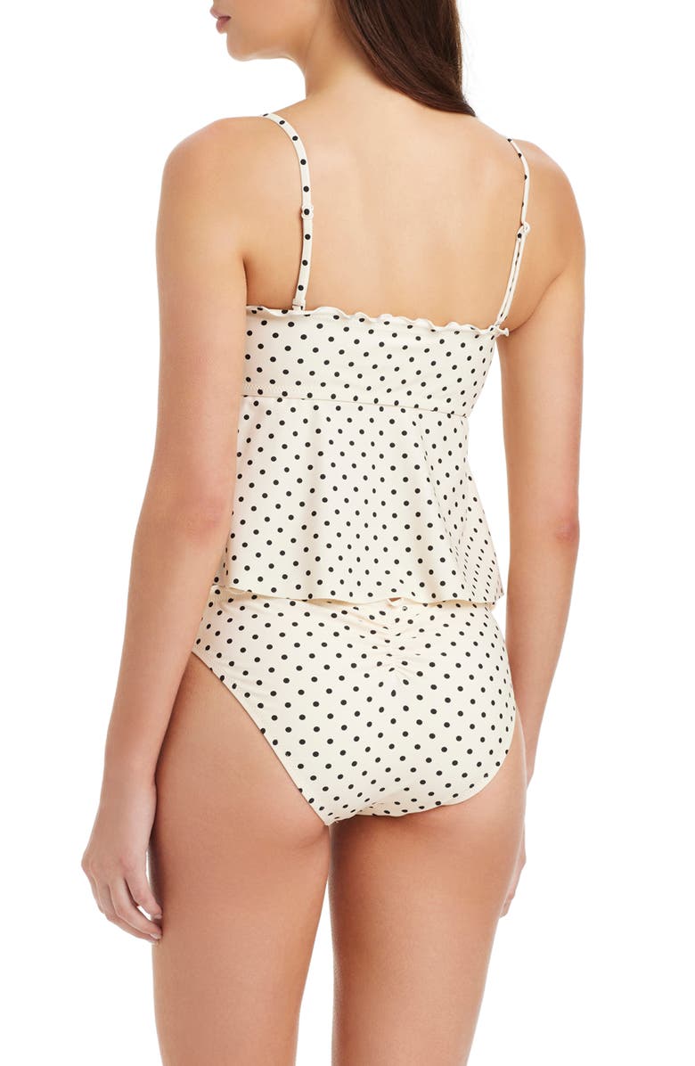 Sanctuary Merrow Polka Dot Bandeau Tankini Top, Alternate, color, 