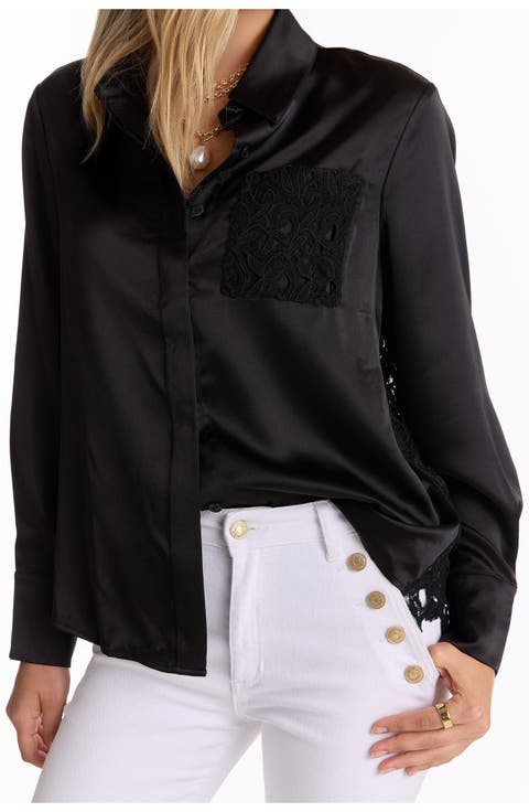 Amelia Silky Lace Blouse