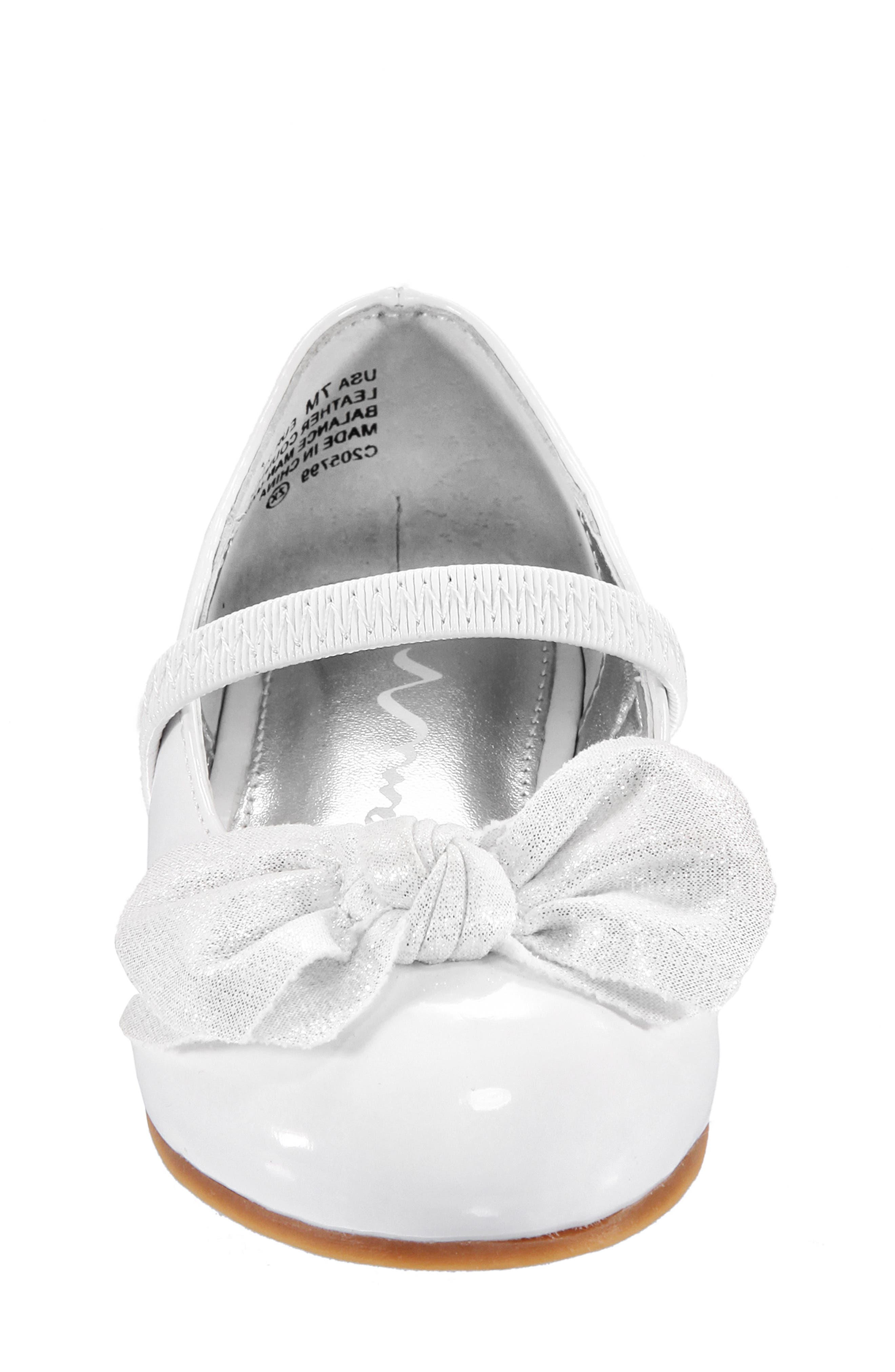 Nina Glitter Bow Ballet Flat, Alternate, color, 