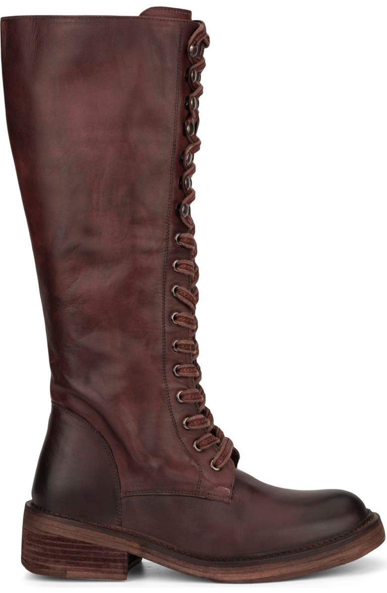 VINTAGE FOUNDRY Sadelle Lace-Up Boot, Alternate, color, Burgundy