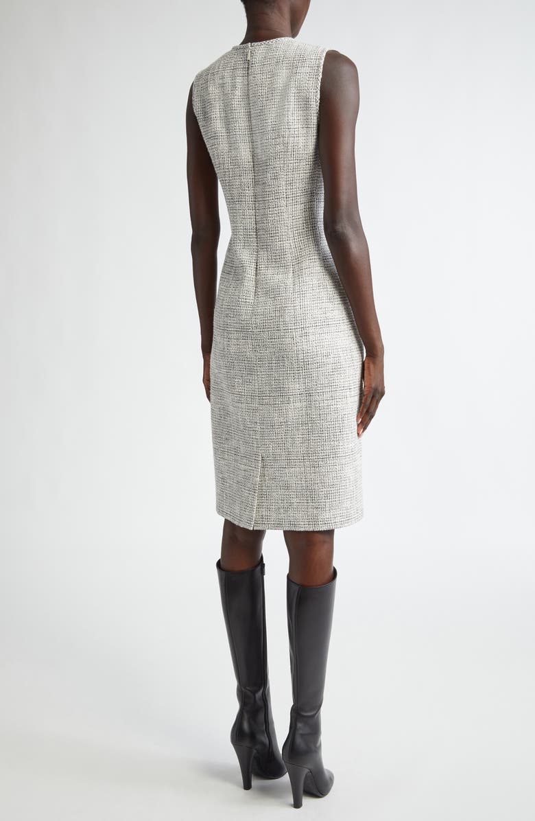 Lafayette 148 New York Harpson Sleeveless Tweed Dress, Alternate, color, 