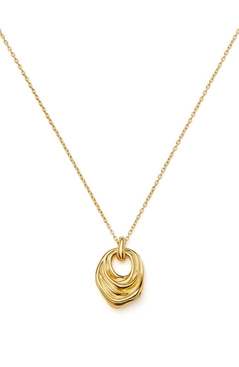 Mark Gong Draped Pendant Necklace