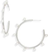 Kendra Scott Leighton Freshwater Pearl Hoop Earrings