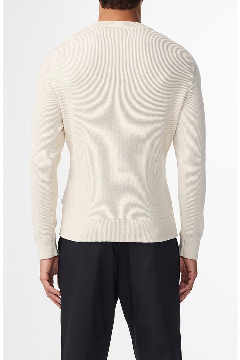 Kaley 6499 Cotton Crewneck Sweater, Alternate, color, IVORY