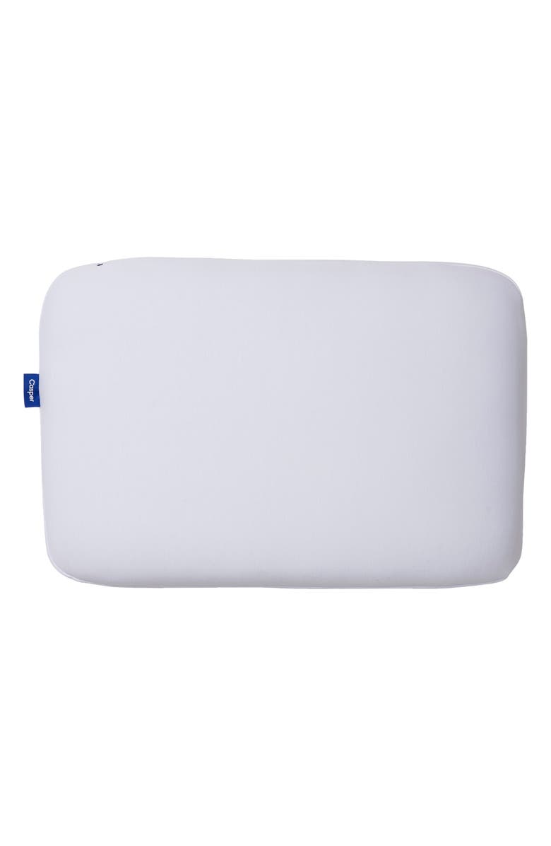 Casper Low Loft Foam Pillow with Snow Technology<sup
™</sup
, Main, color, White