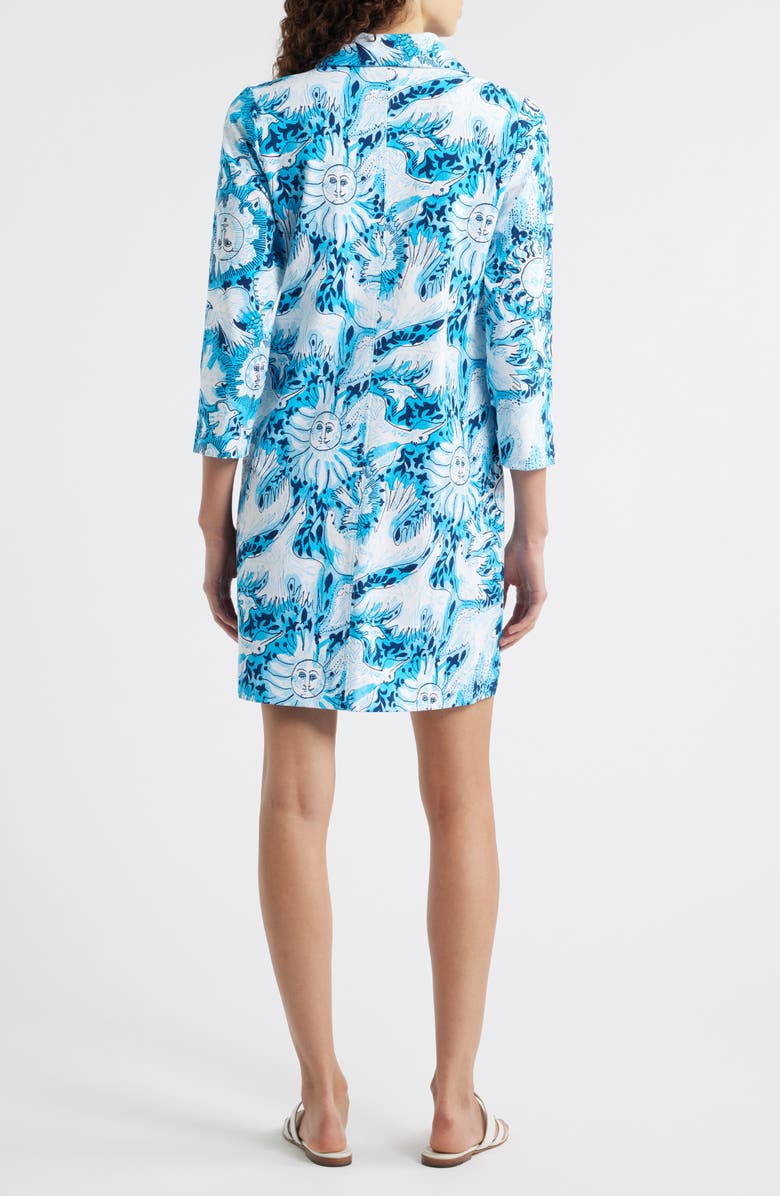 Lilly Pulitzer<sup>®</sup> Gabi Seagull Print Shirtdress, Alternate, color, Bellevue Blue Lilly Gulls