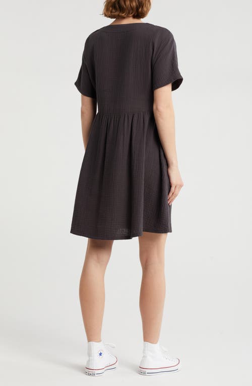 Madewell Lightspun Button Front Minidress