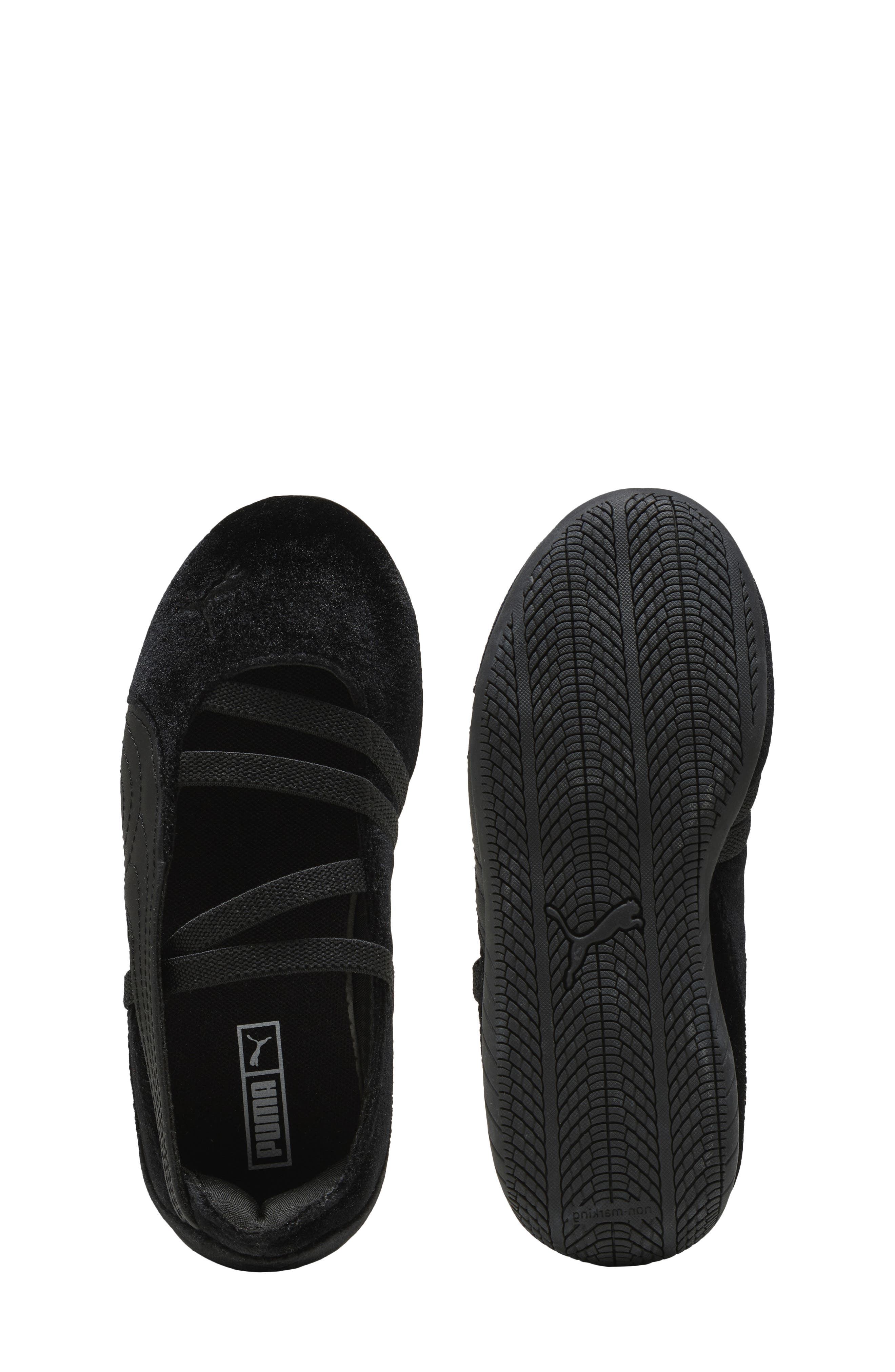 PUMA Kids' Speedcat Ballet Velvet Sneaker, Alternate, color, Black