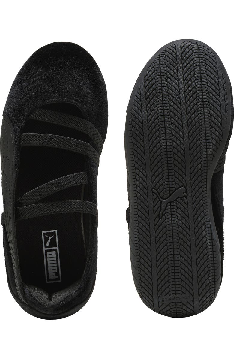 PUMA Kids' Speedcat Ballet Velvet Sneaker, Alternate, color, Black