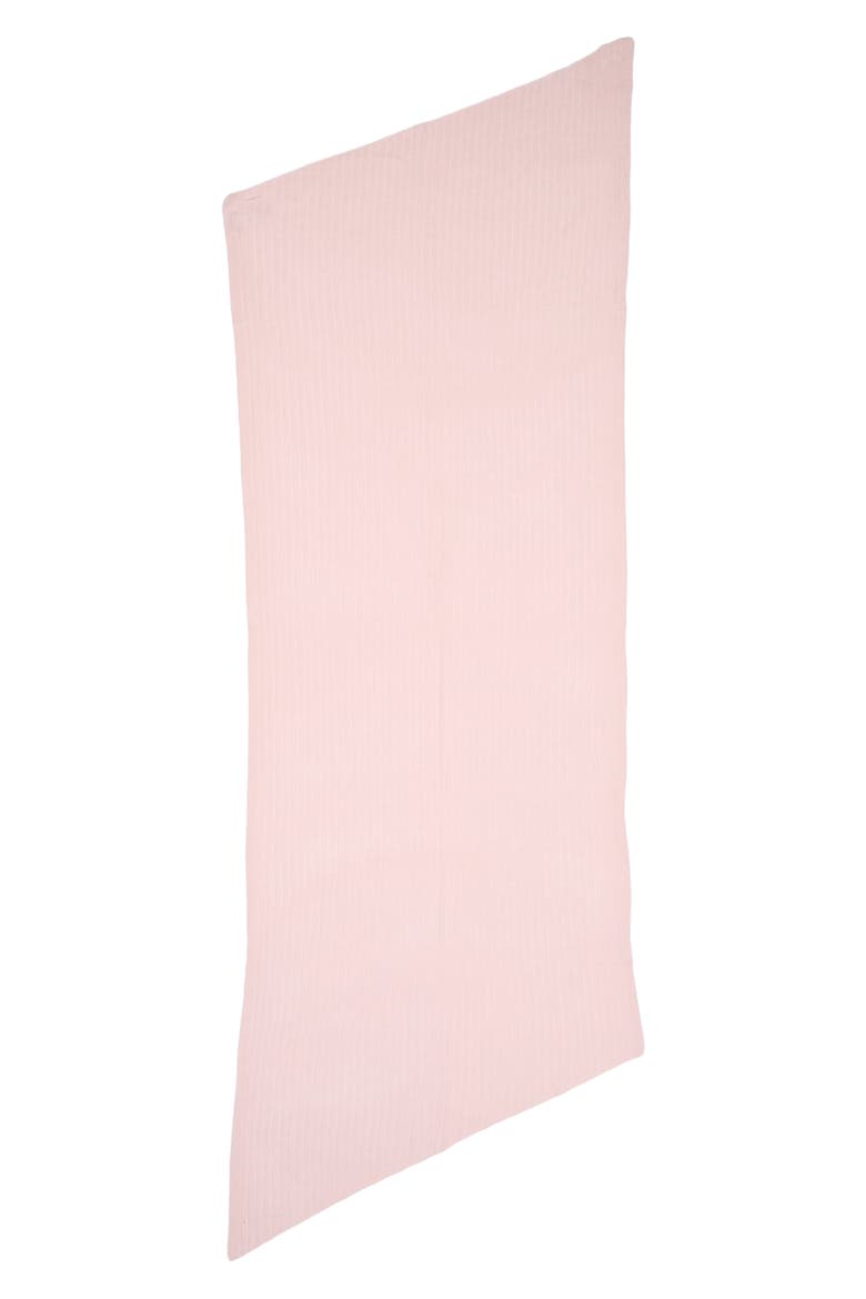 Rib Cashmere Travel Wrap, Alternate, color, PINK FROSTY