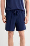 90 DEGREE BY REFLEX Warp Waffle Knit Active Shorts