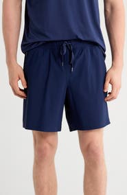 90 DEGREE BY REFLEX Warp Waffle Knit Active Shorts
