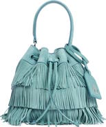 Stuart Weitzman Mini Rae Fringe Bucket Bag