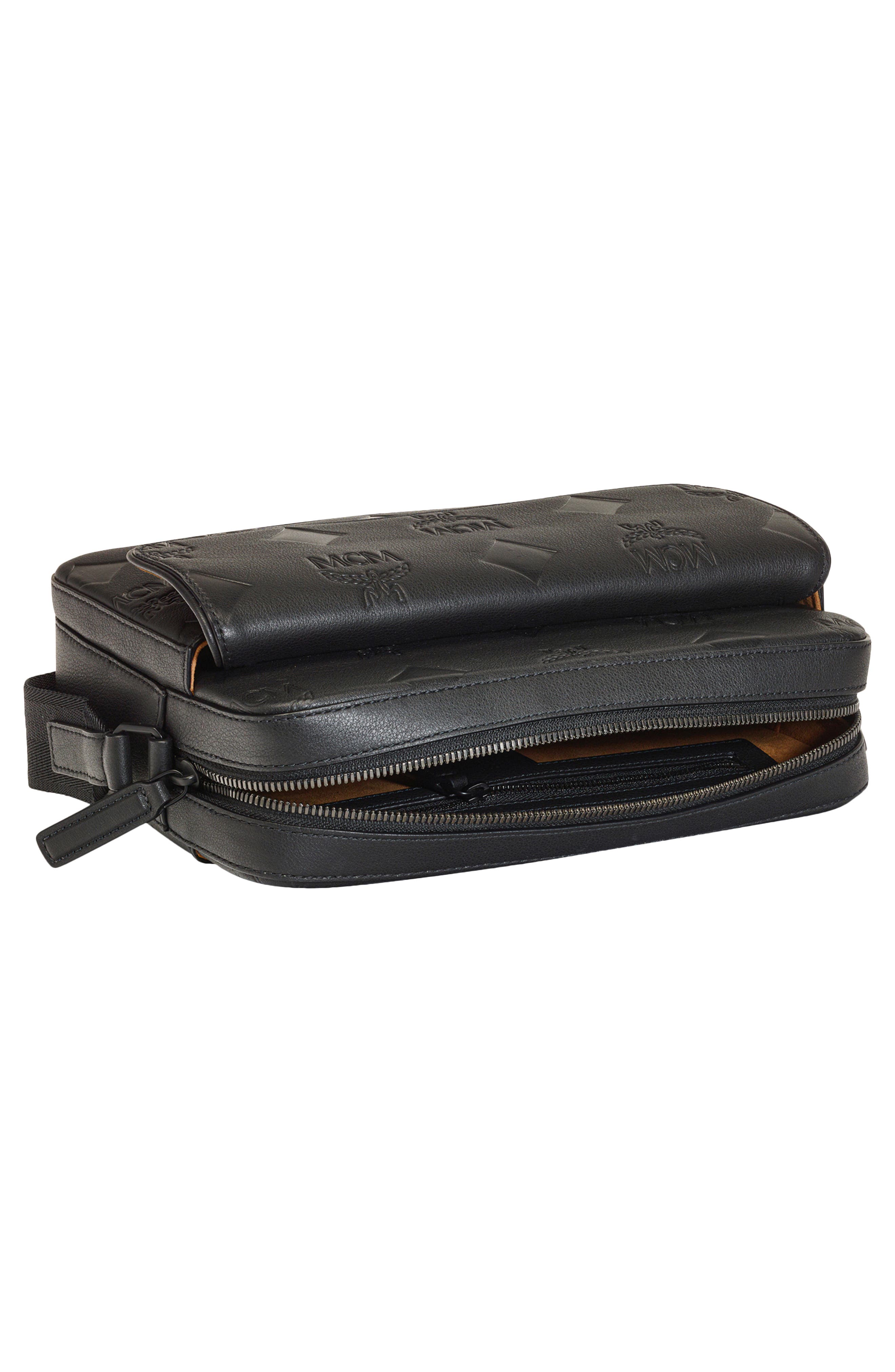 MCM Medium Aren Leather Crossbody Bag, Alternate, color, 