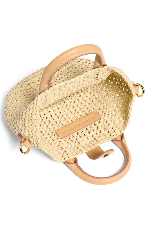 Stoney Clover Lane Mini Woven Raffia Bucket Tote In Beige