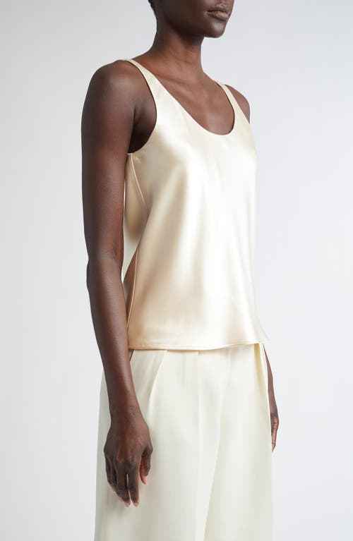 Altuzarra Leitzel Silk Satin Tank In Tapioca
