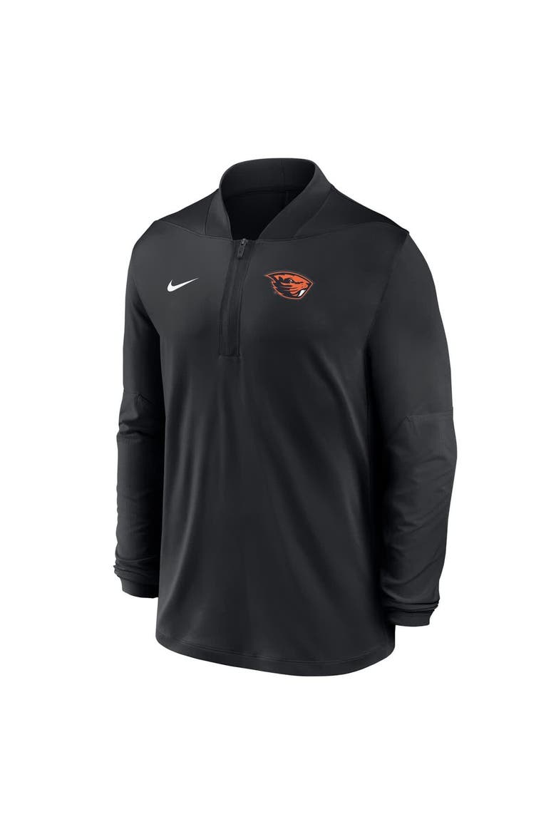 Men's Nike  Black Oregon State Beavers Dri-FIT Half-Zip Pullover, Alternate, color, Black