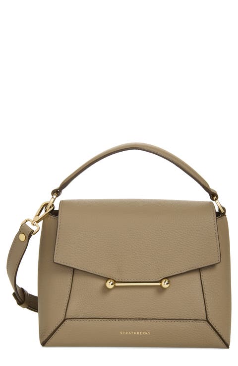 Mosaic Leather Top Handle Bag