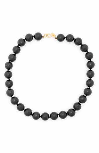 Black Beaded Necklace