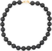 Kenneth Jay Lane Black Beaded Necklace