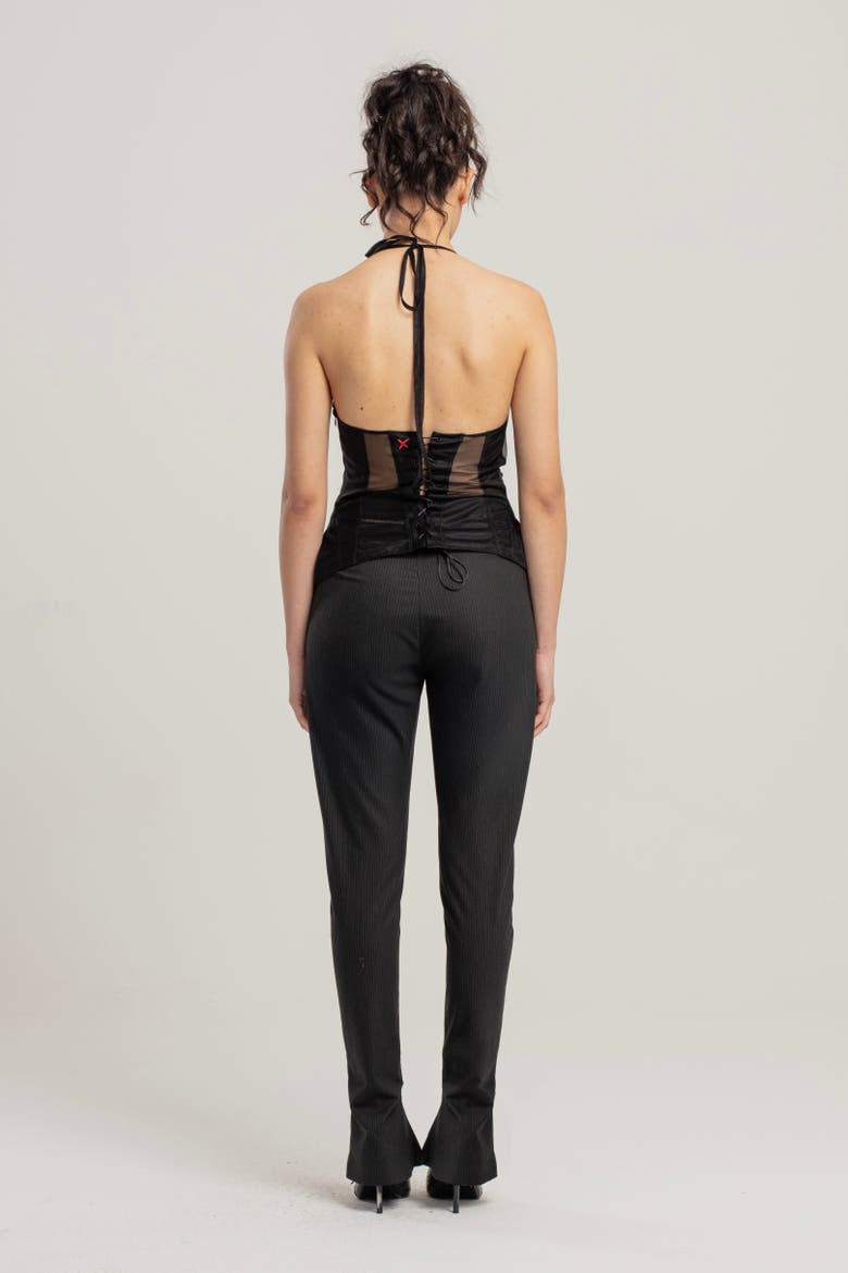 Tulle Women Top, Alternate, color, BLACK