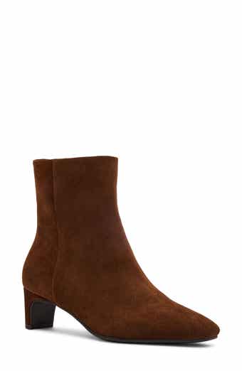 Shanti Waterproof Leather Kitten Heel Boot