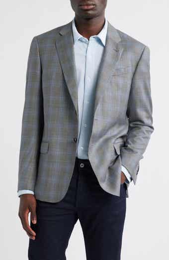 Emporio Armani Plaid Virgin Wool Blazer
