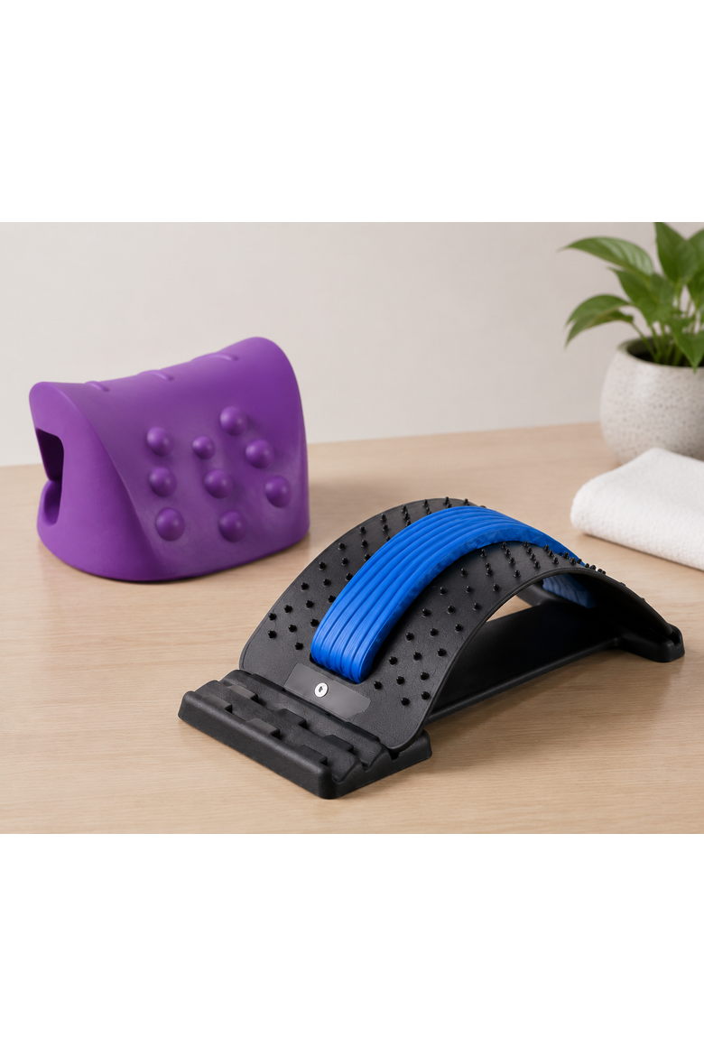Back Stretcher & Neck Shoulder Relaxer, Alternate, color, Multicolor