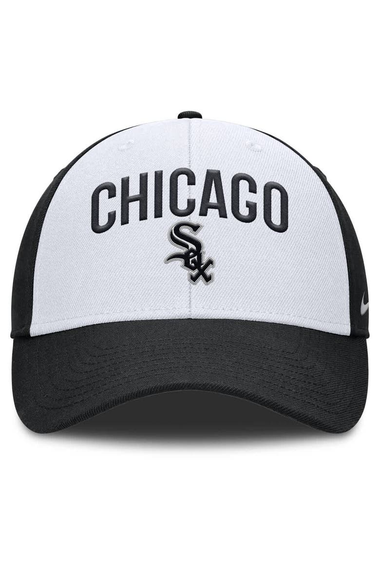 Men's Nike White/Black Chicago White Sox Club Performance Adjustable Hat, Alternate, color, White