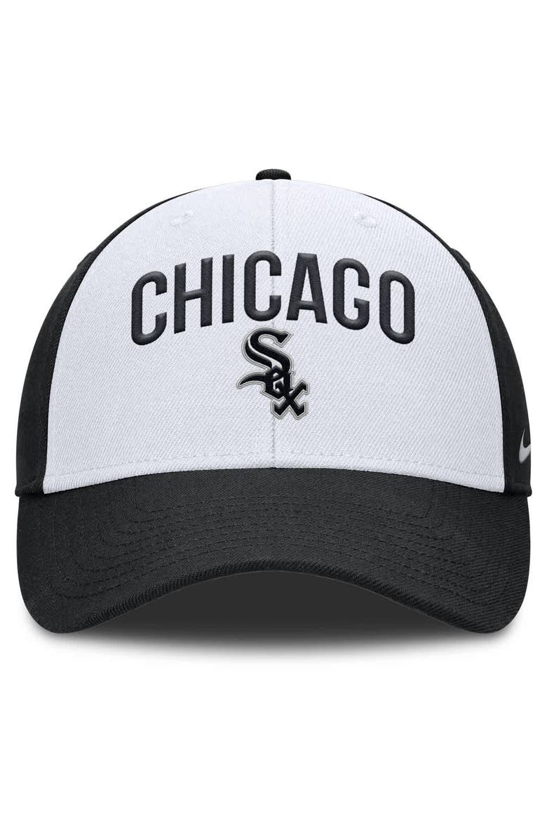 Nike Men's Nike White/Black Chicago White Sox Club Performance Adjustable Hat, Alternate, color, White