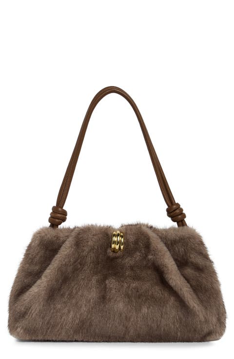 Ravel Faux Fur Shoulder Bag