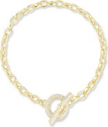 CHLOE AND MADISON Cubic Zirconia Toggle Bracelet