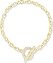 CHLOE AND MADISON Cubic Zirconia Toggle Bracelet