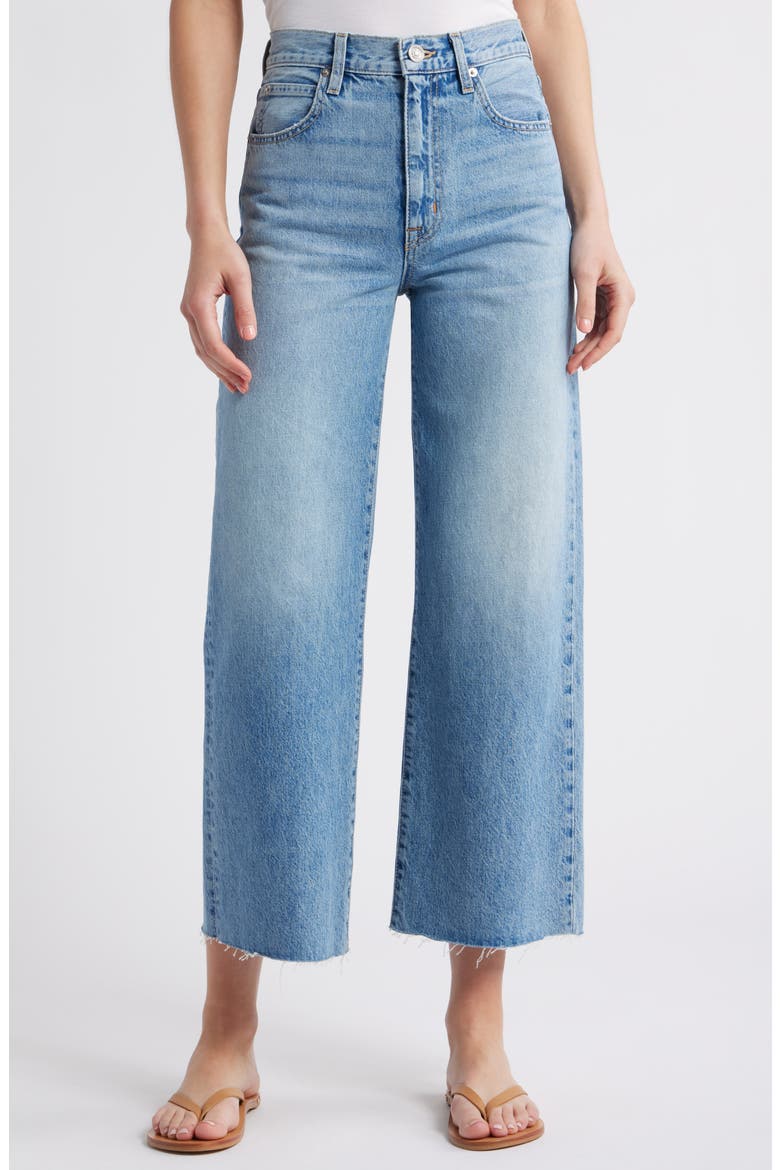 Grace High Waist Wide Leg Nonstretch Jeans, Main, color, HIT THE ROAD