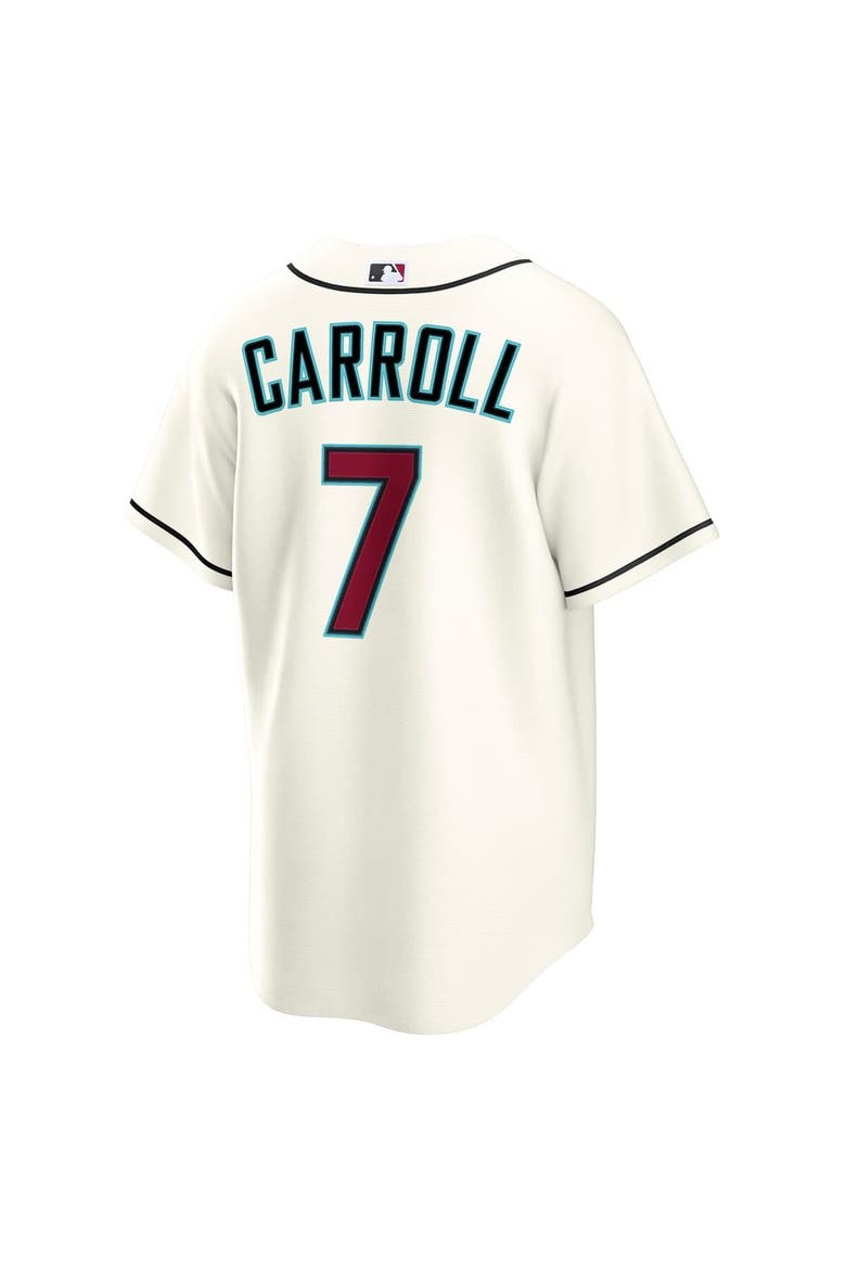 Men's Nike Corbin Carroll Cream Arizona Diamondbacks Home Replica 2.0 Player Jersey, Alternate, color, Cream