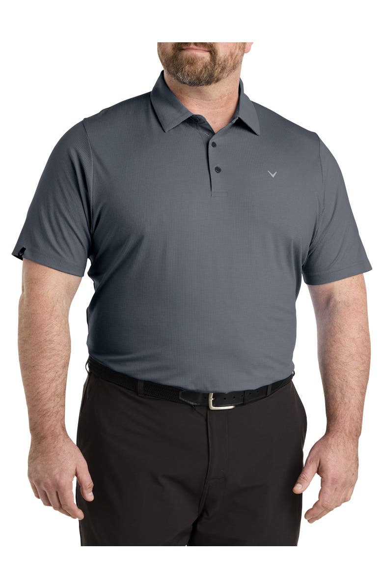 Callaway Classic Jacquard Golf Polo Shirt, Main, color, Caviar